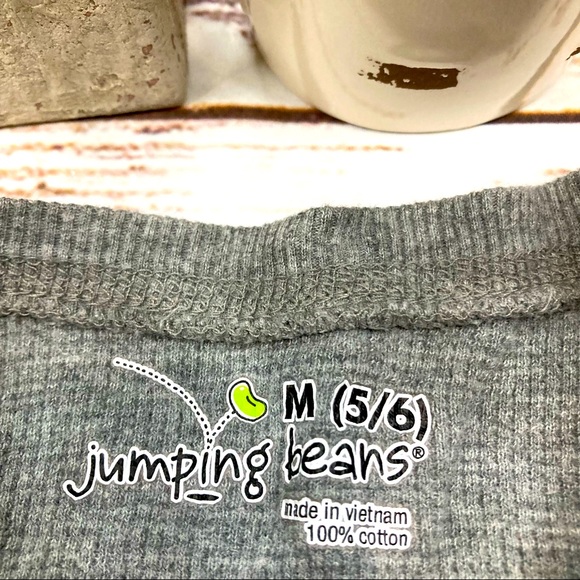 Jumping Beans Thermal Shirt Bundle Long Sleeve Black & Gray Sz M(5-6) - Picture 3 of 7